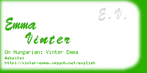 emma vinter business card